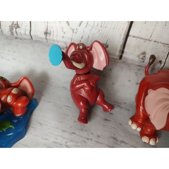 Vintage Lot 3 Toy From Disney's Tarzan Mcdonald's Elephant Mammoth Happy Meal - Picture 3 of 9